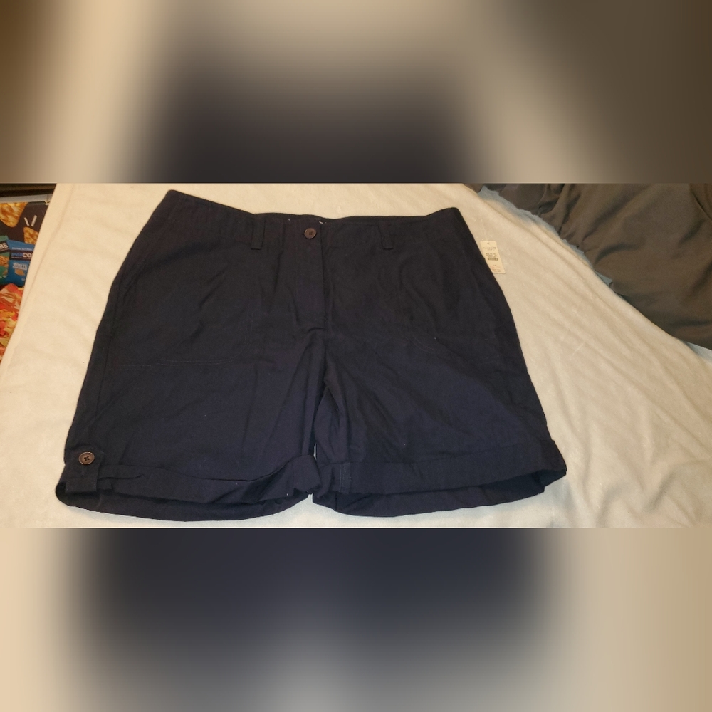 NWT Talbot Adj. Length Navy Shorts Sz 14